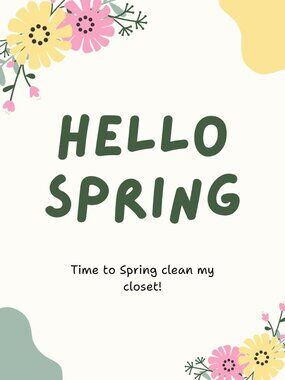 Spring Cleaning My Closet Show